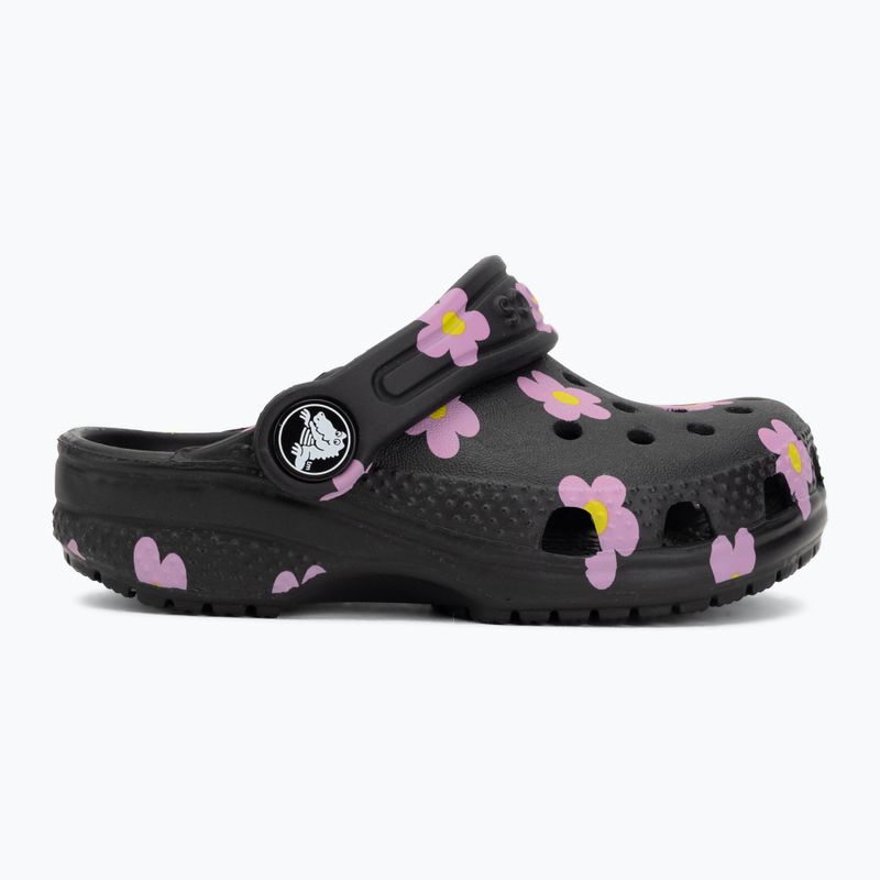 Детски чехли Crocs Classic Flower 212671 black 3