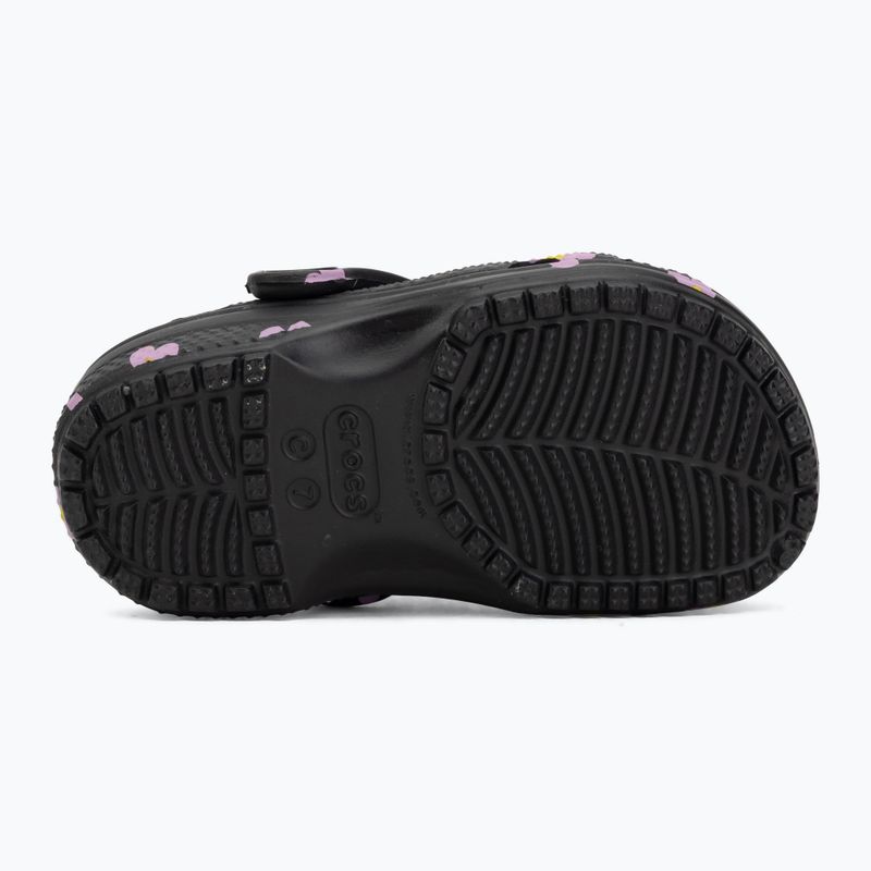Детски чехли Crocs Classic Flower 212671 black 5