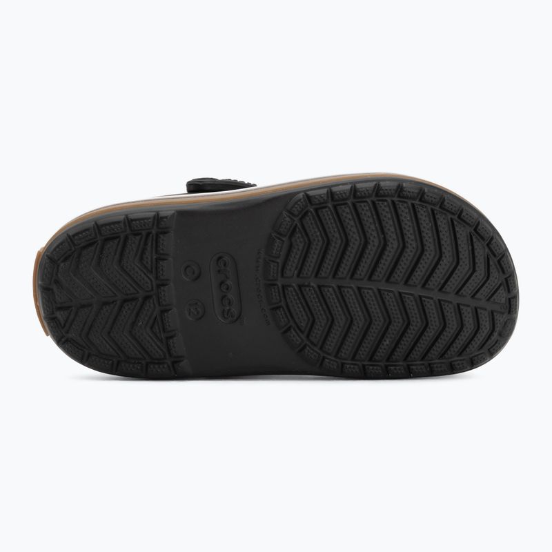 Детски чехли Crocs Crocband Gum black 5