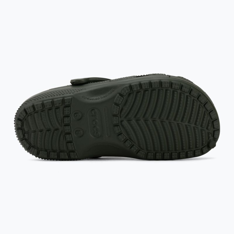 Чехли Crocs Classic army green 5