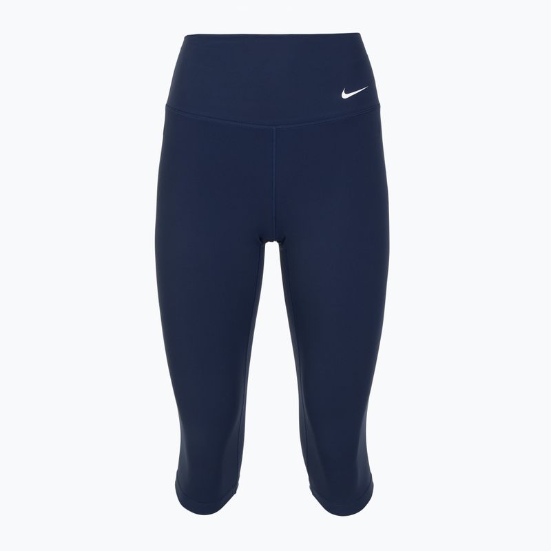 Дамски клин Nike One High Waisted Capri  midnight navy/white 8
