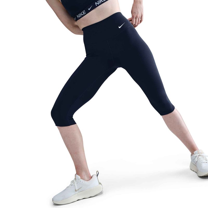 Дамски клин Nike One High Waisted Capri  midnight navy/white 4