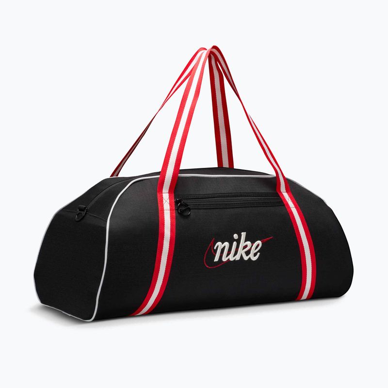 Дамска спортна чанта Nike Gym Club Retro 24 l black/university red/sail 2