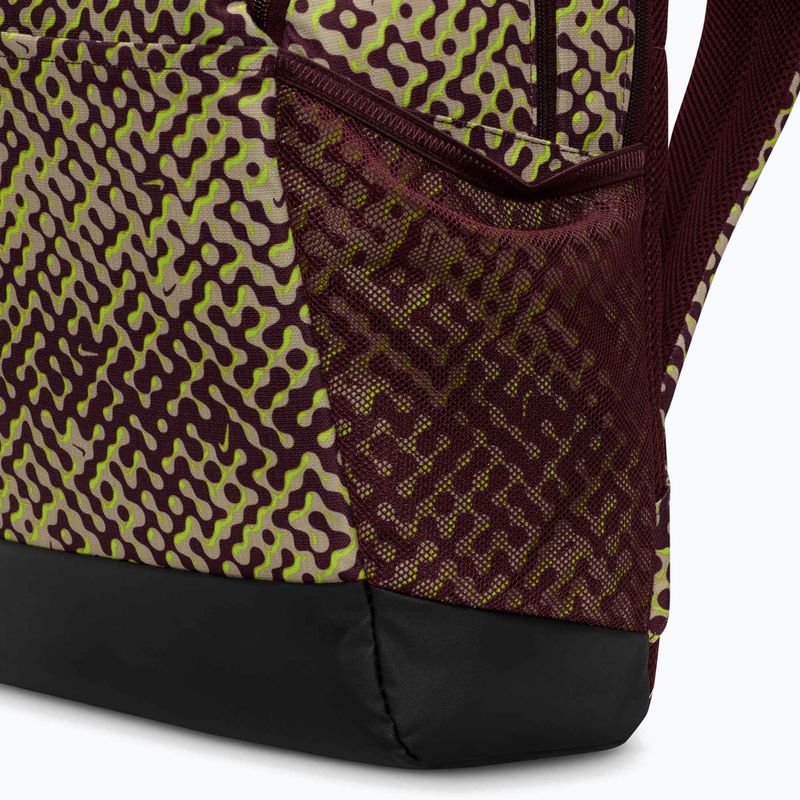 Раница за тренировка Nike Brasilia 9.5 24 l burgundy crush/black/volt 7