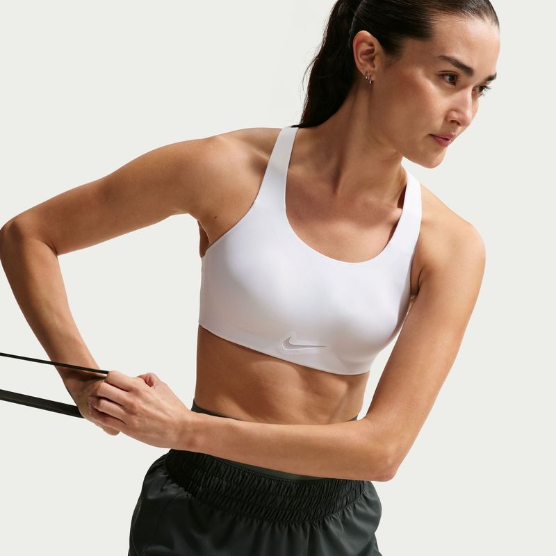 Спортен сутиен Nike Rival Ultrahigh Support white 6
