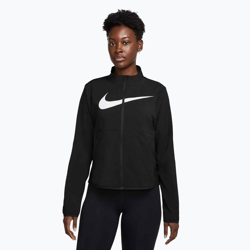 Nike Tempo Swoosh Run дамско яке за бягане черно/бяло