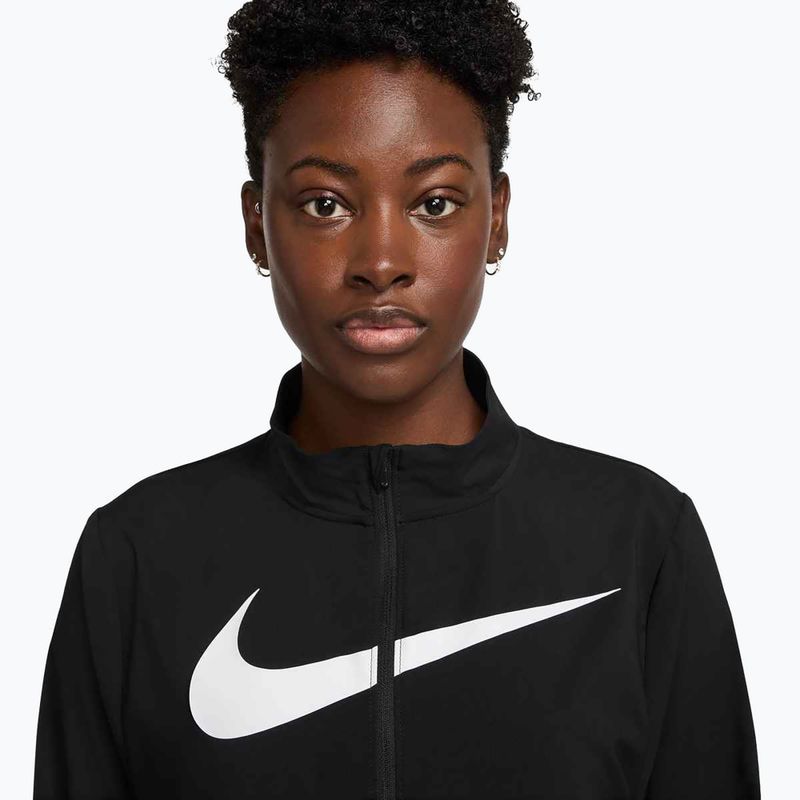 Nike Tempo Swoosh Run дамско яке за бягане черно/бяло 3