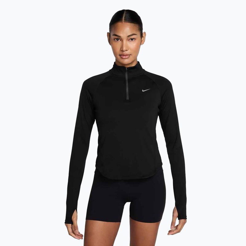 Дамски суитшърт за бягане Nike Tempo Dri-Fit 1 / 4 Zip black
