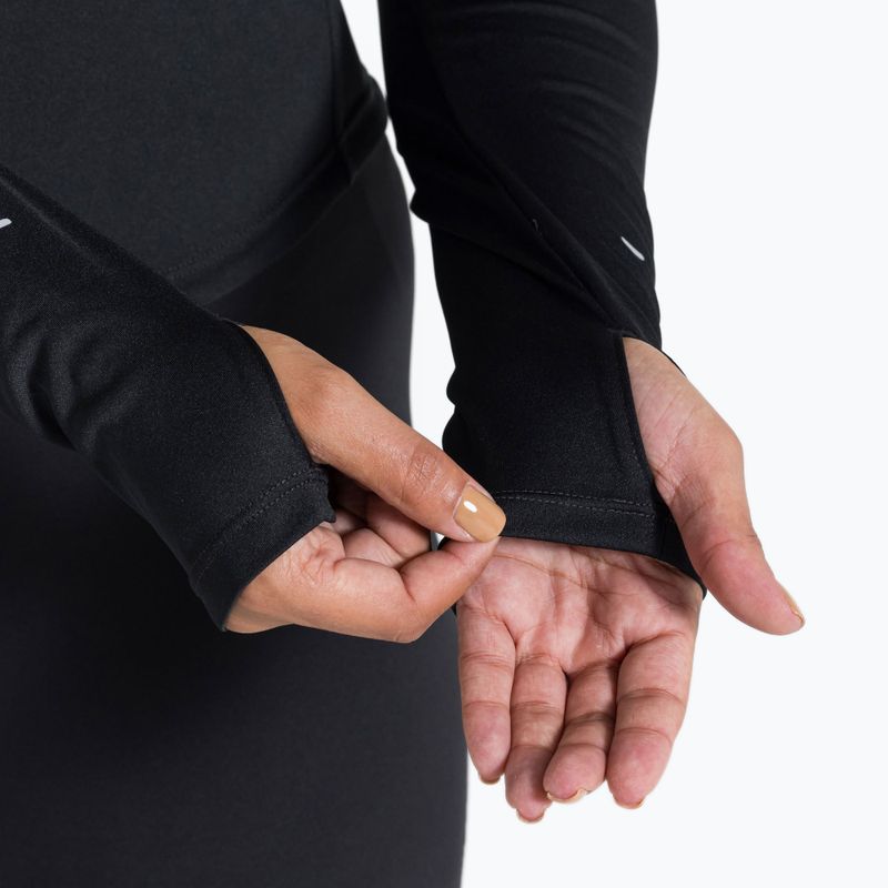 Nike Tempo Dri-Fit 1 / 4 Zip дамски потник за бягане черен 5