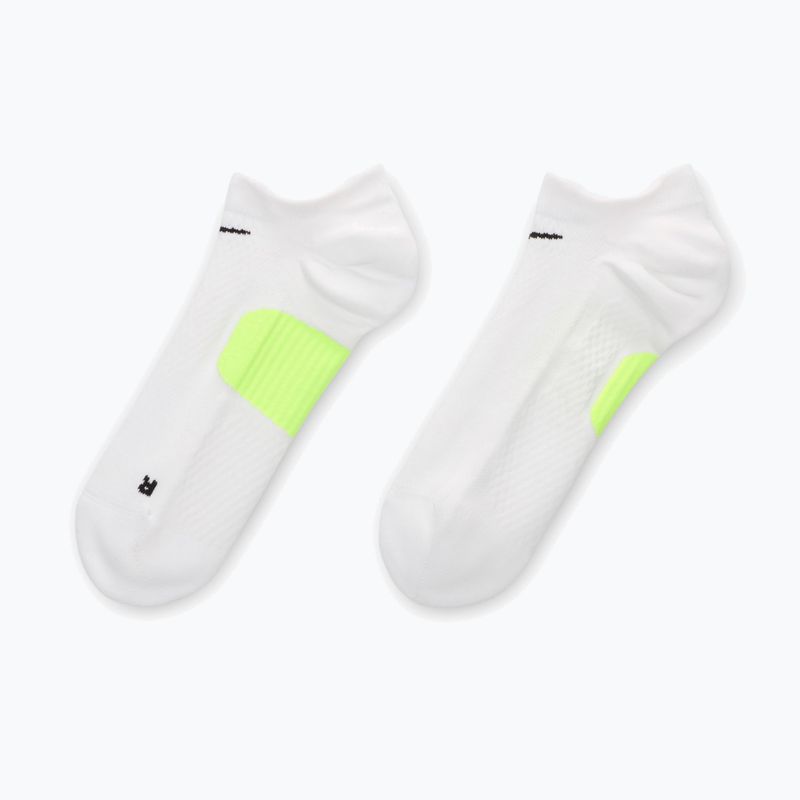 Чорапи Nike Running Midweight No-Show white/volt/black 2