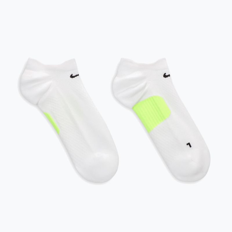 Чорапи Nike Running Midweight No-Show white/volt/black 3