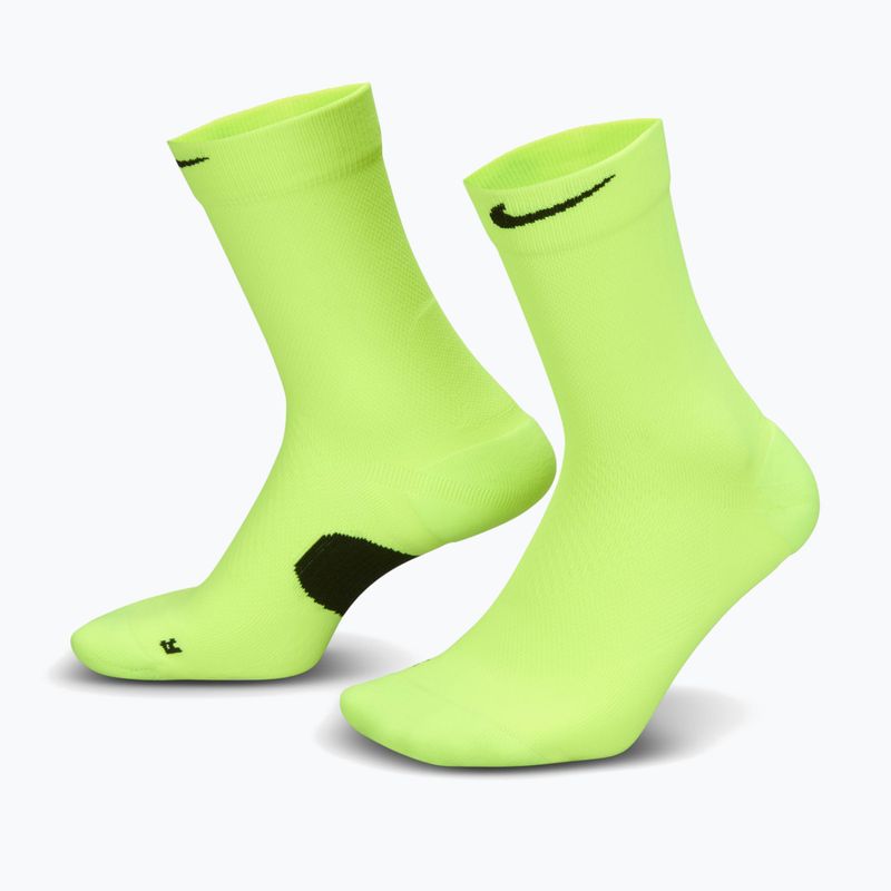 Чорапи Nike Running Midweight Crew volt/black/black