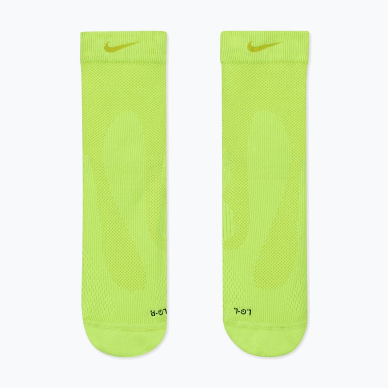 Чорапи Nike Running Lightweight Micro Crewvolt/bright cactus/black/bright cactus 2