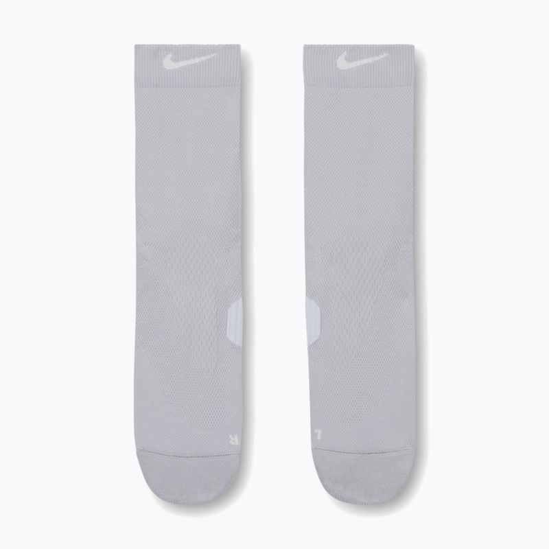 Чорапи Nike Running Midweight Crew light smoke grey/pure platinum/white 2