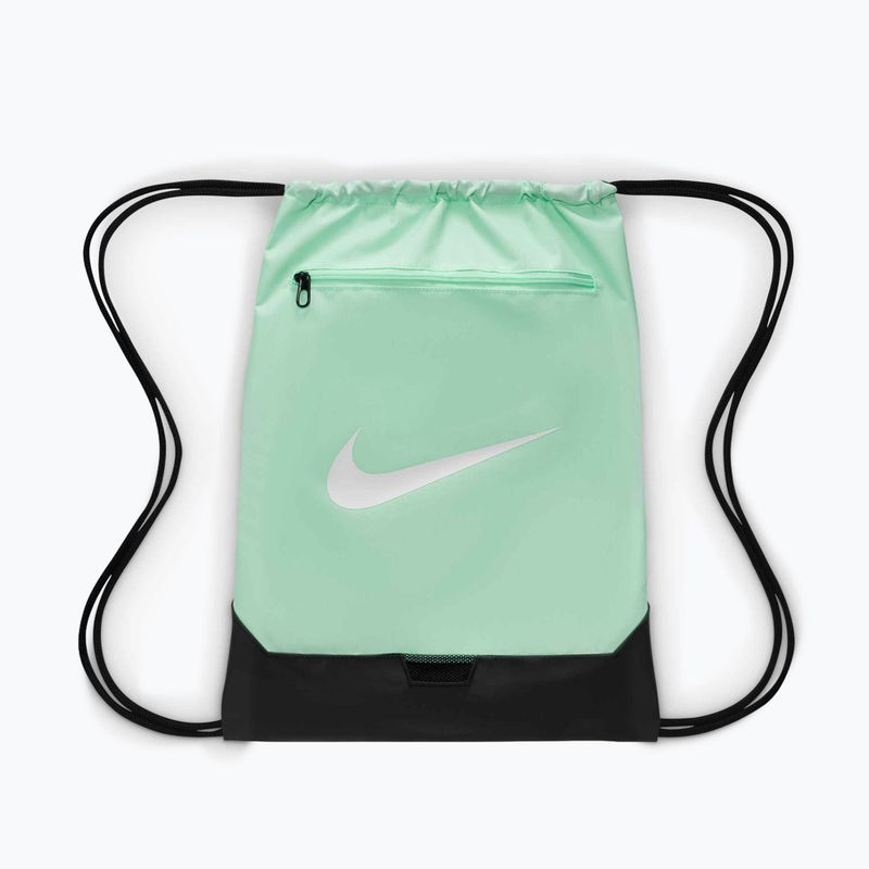 Nike Brasilia 9.5 18 л ментова пяна/черна/бяла чанта