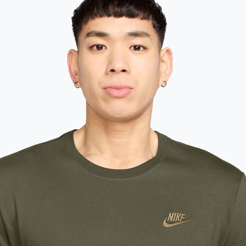 Мъжка тениска Nike Sportswear Club medium olive/parachute beige 3