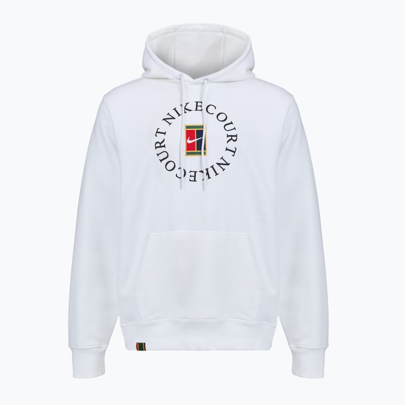 Мъжки тенис суитшърт Nike Court Dri-Fit Heritage French Terry Hoodie white/black 7