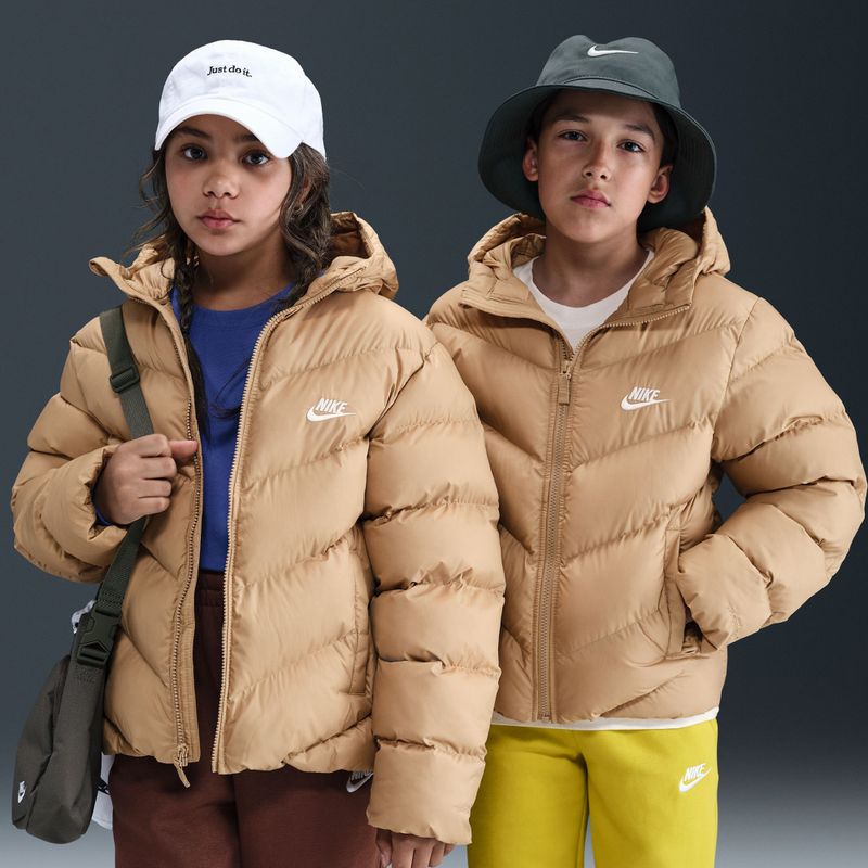 Детско ватирано яке Nike Sportswear All Day Play hemp/white 8