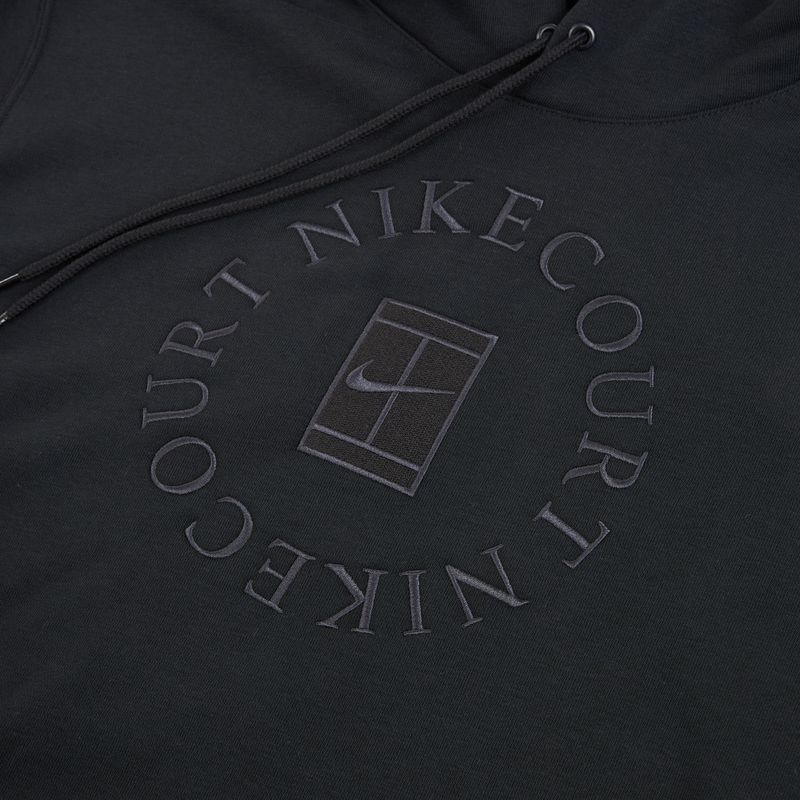 Мъжки тенис суитшърт Nike Court Dri-Fit Heritage French Terry Hoodie black/anthracite 8