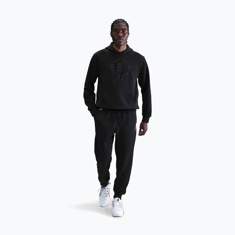 Мъжки тенис суитшърт Nike Court Dri-Fit Heritage French Terry Hoodie black/anthracite 2