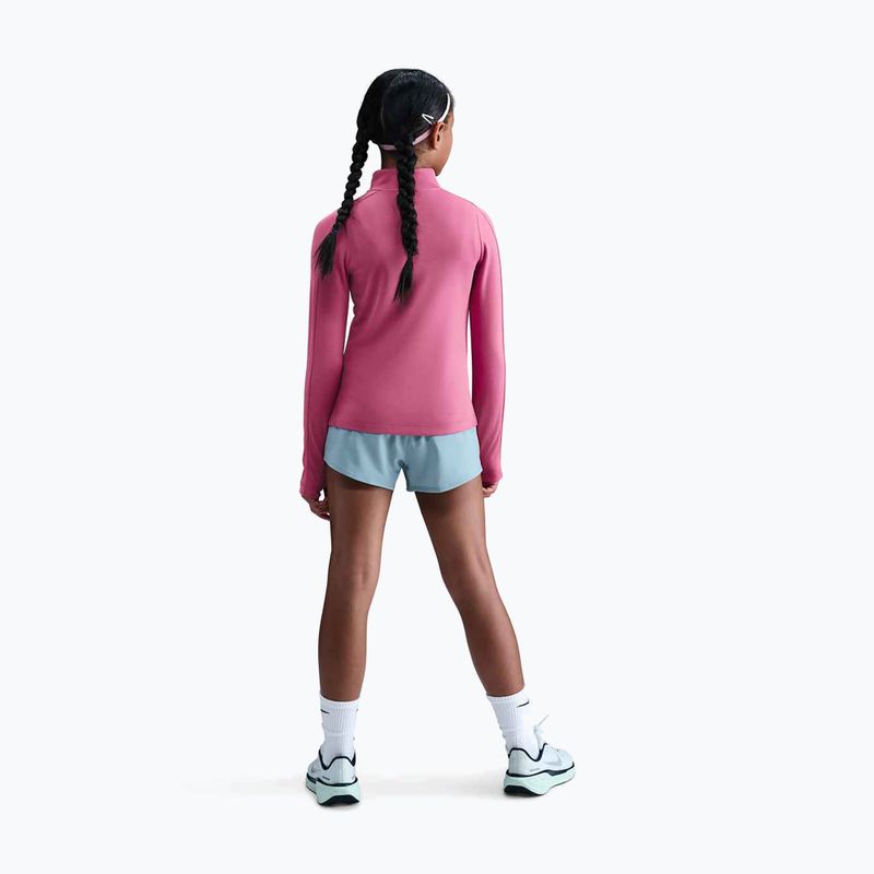 Детска блуза с дълъг ръкав за тренировка Nike Dri-Fit 1/4 Zip sweet beet/white 3