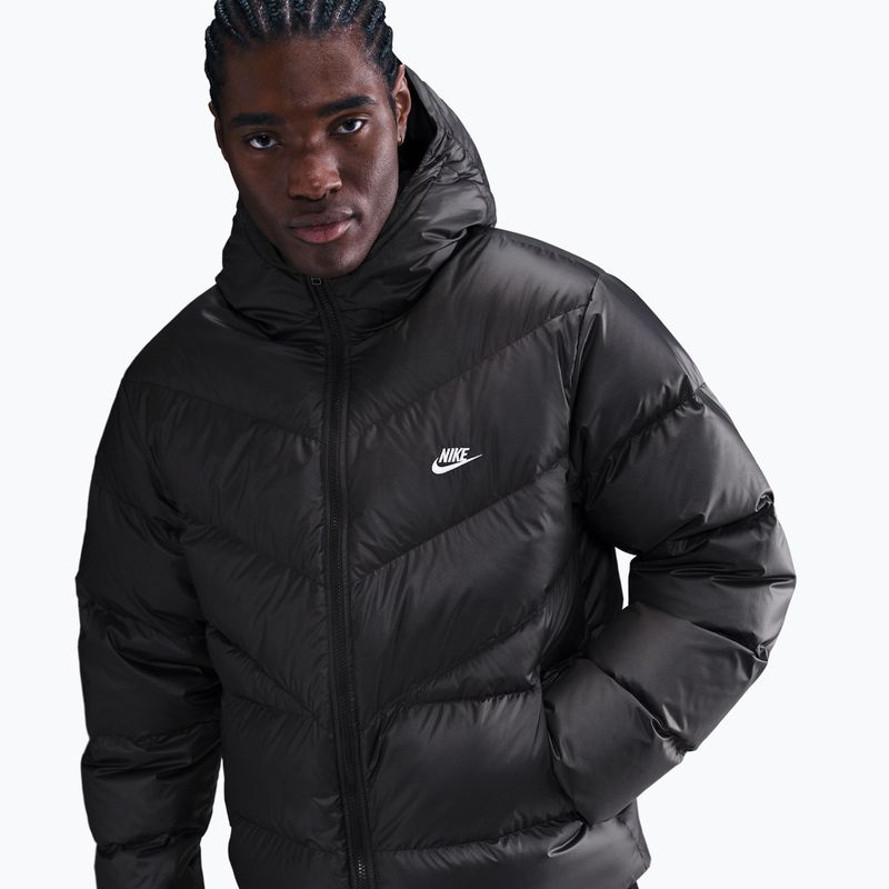 Мъжко пухено яке Nike Windrunner black/black/white 4