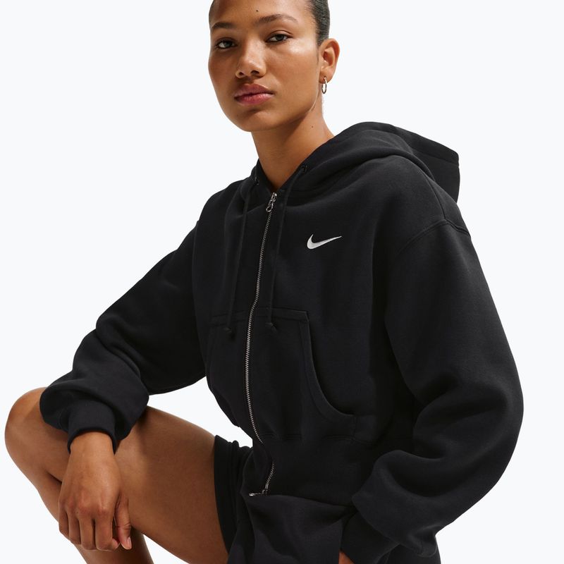 Дамски суитшърт Nike Sportswear Phoenix Fleece Loose Full-Zip black/sail 4