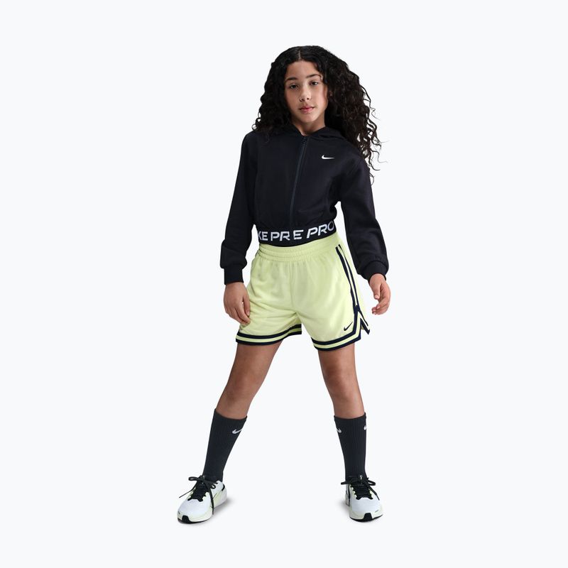 Детски суитшърт Nike Pro Fleece black/black/black/white 2