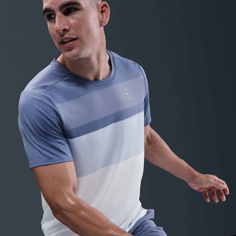 Мъжка тениска Nike Court Dri-Fit Advantage world indigo / white 7