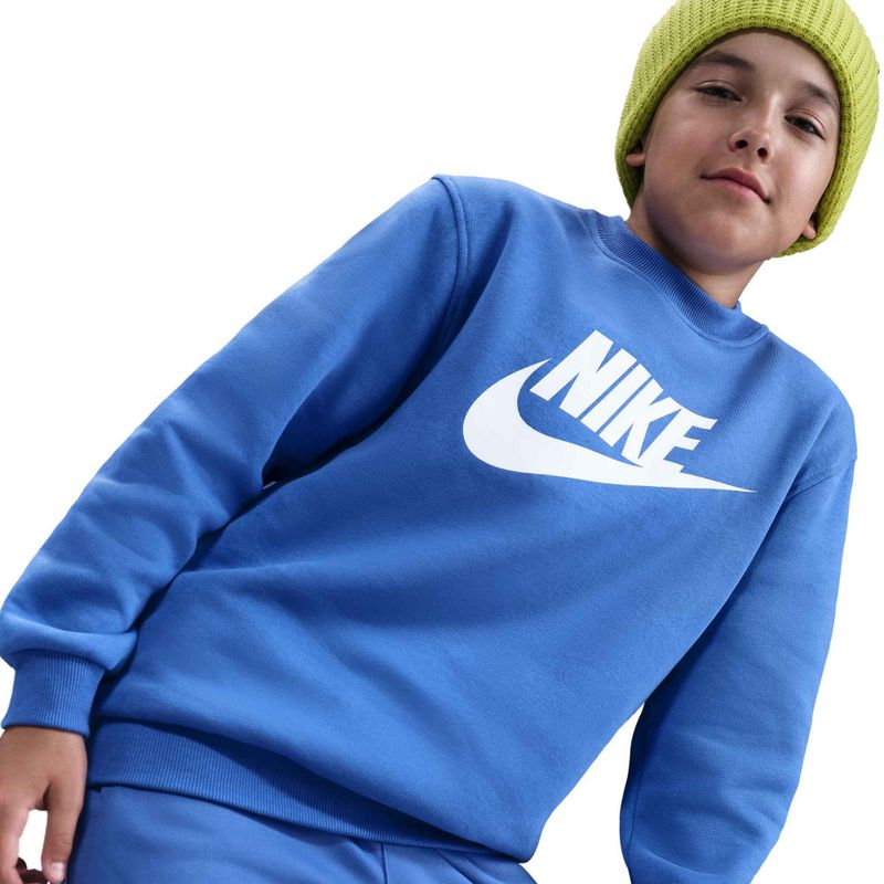 Детски суитшърт Nike Sportswear Club Fleece comet blue/white 4