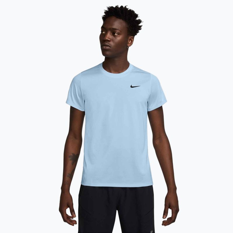 Мъжка тениска Nike Court Dri-Fit Victory небесносиньо / черно