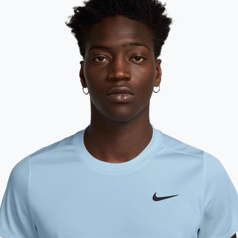 Мъжка тениска Nike Court Dri-Fit Victory небесносиньо / черно 3