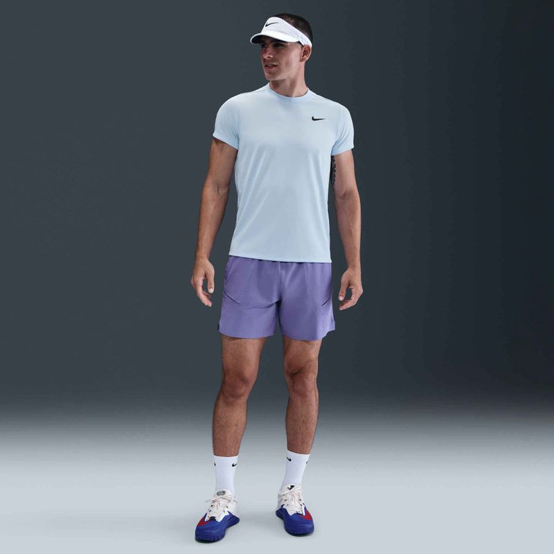 Мъжка тениска Nike Court Dri-Fit Victory небесносиньо / черно 5