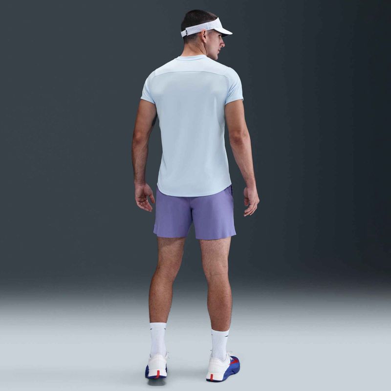 Мъжка тениска Nike Court Dri-Fit Victory небесносиньо / черно 6