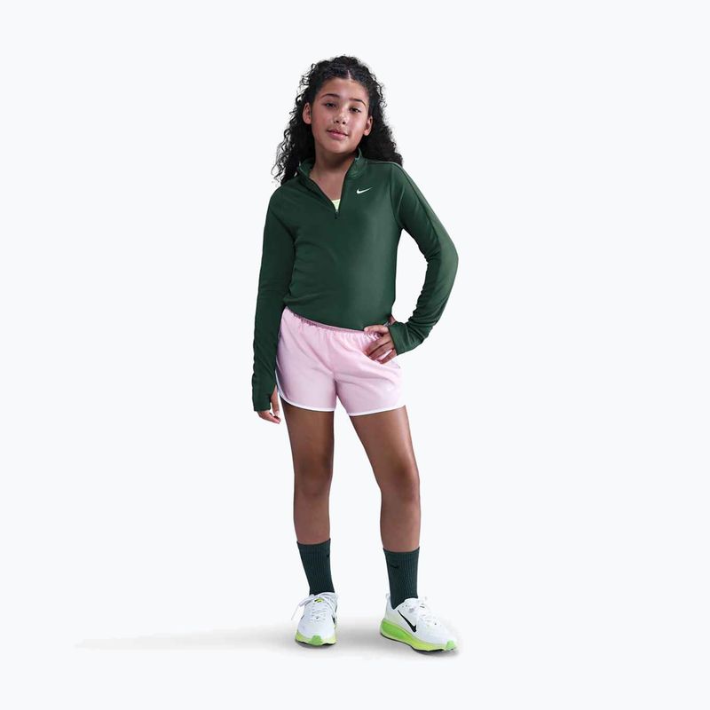 Детска блуза с дълъг ръкав за тренировка Nike Dri-Fit 1/4 Zip fir/white 2