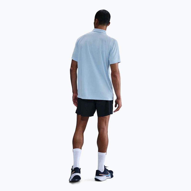 Мъжка тениска за тенис Nike Court Dri-Fit Polo Solid celestine blue / black 3