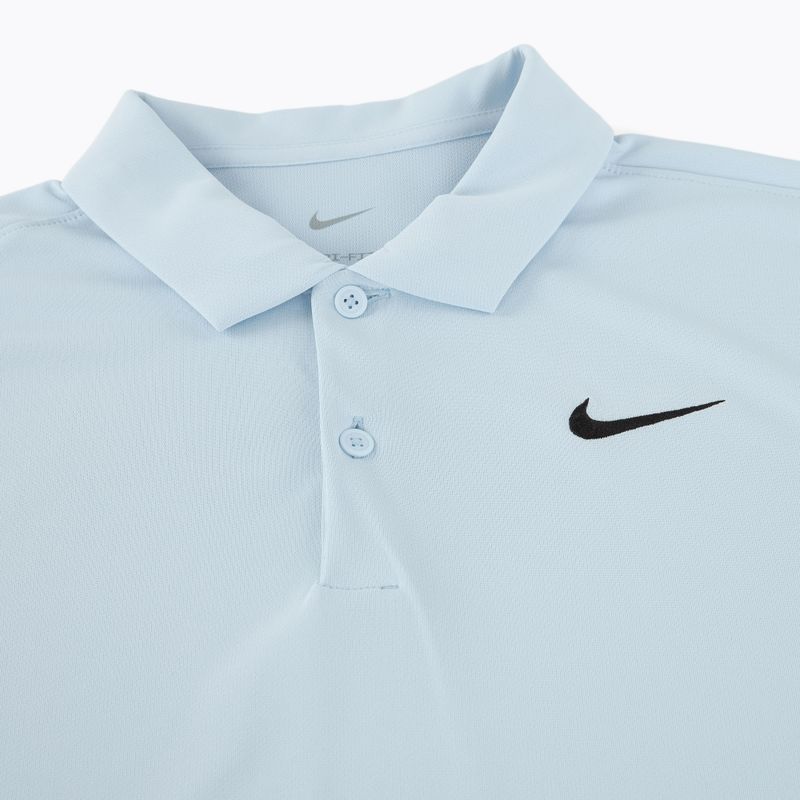 Мъжка тениска за тенис Nike Court Dri-Fit Polo Solid celestine blue / black 9
