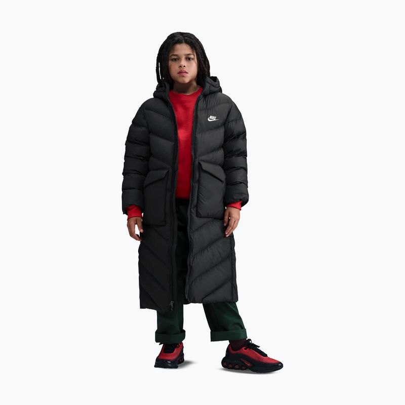 Детско подплатено палто Nike Sportswear All Day Play black/white 2