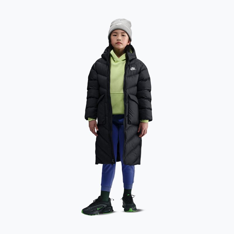 Детско подплатено палто Nike Sportswear All Day Play black/white 4