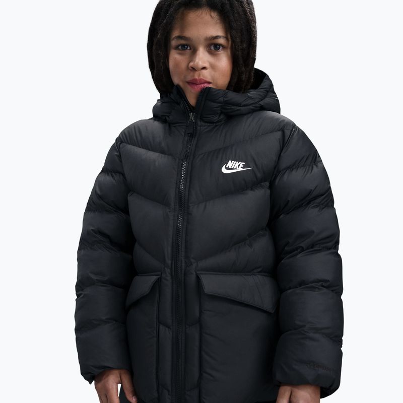 Детско подплатено палто Nike Sportswear All Day Play black/white 7