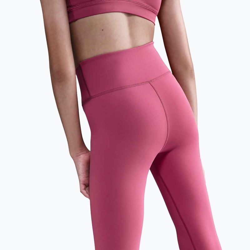 Детски клин Nike One Dri-Fit High-Waisted sweet beet/white 4