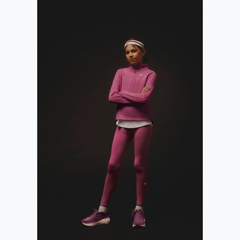 Детски клин Nike One Dri-Fit High-Waisted sweet beet/white 7