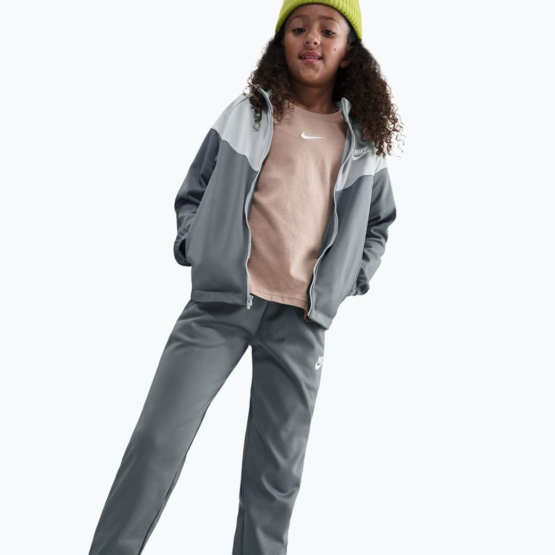 Детски анцуг Nike Sportswear smoke grey/light smoke grey/white 3