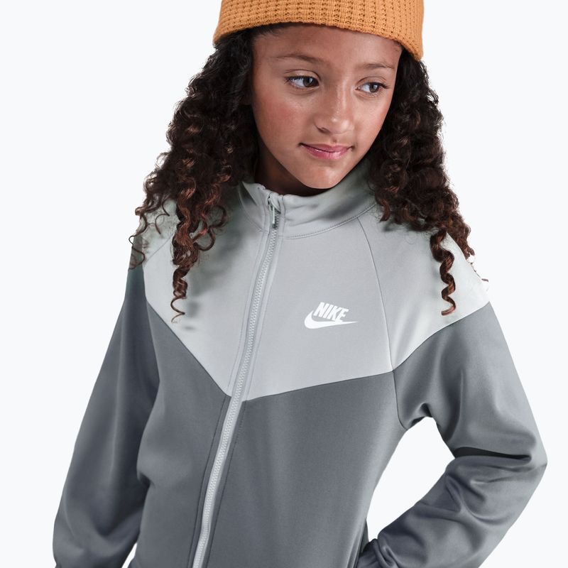 Детски анцуг Nike Sportswear smoke grey/light smoke grey/white 4