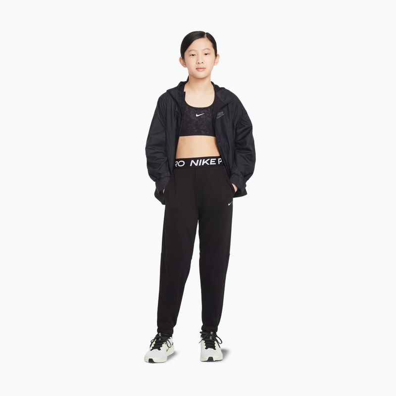 Детски панталони Nike Pro Fleece black/black/black/white 2