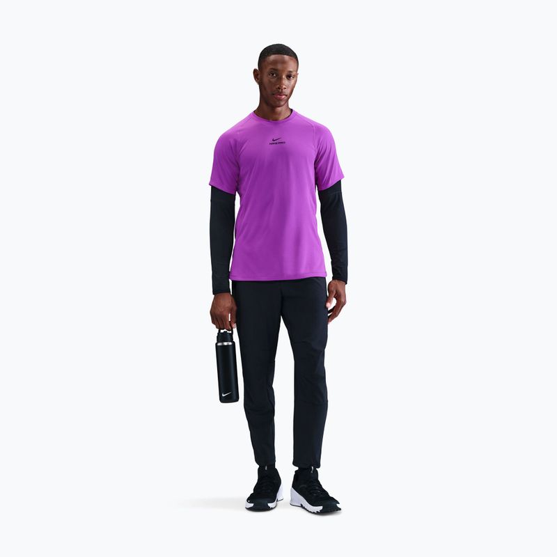 Мъжка тениска за тренировка Nike Pro Training Dri-Fit vivid purple/black 2