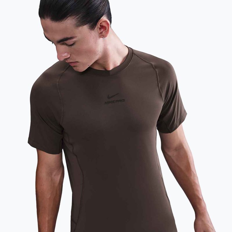 Мъжка тениска за тренировка Nike Pro Training Dri-Fit baroque brown/black 4