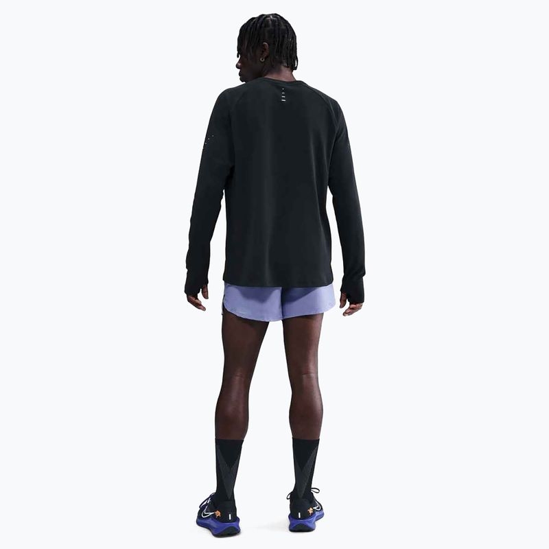 Мъжки Nike Stride Dri-Fit Waffle Crew за бягане с дълъг ръкав black 3
