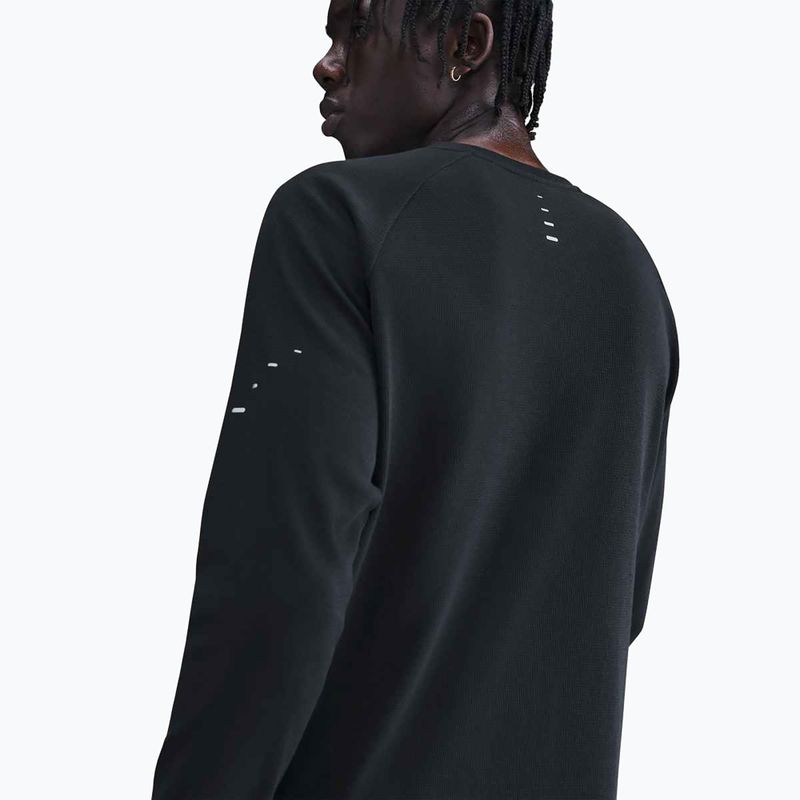 Мъжка блуза с дълъг ръкав за бягане Nike Stride Dri-Fit Waffle Crew black 4