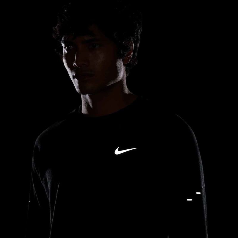 Мъжка блуза с дълъг ръкав за бягане Nike Stride Dri-Fit Waffle Crew black 6